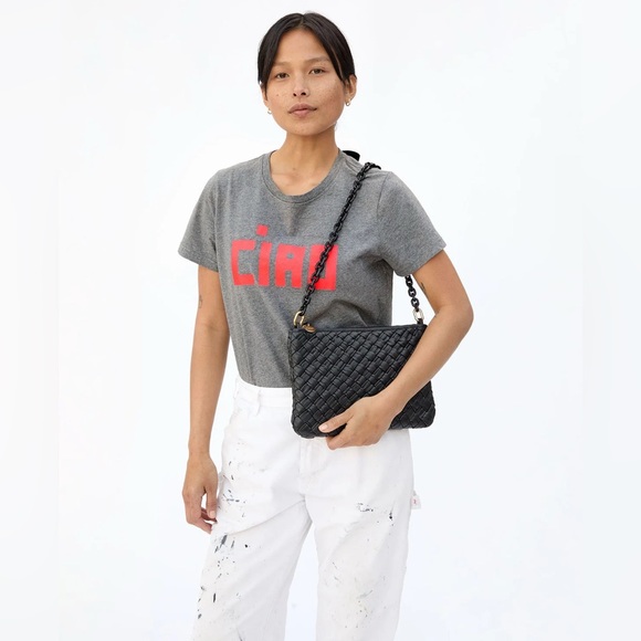 Clare V. mini resin shoulder strap black NWT - Picture 4 of 5